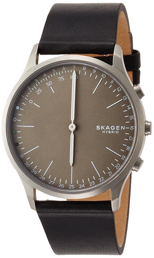 SKAGEN 新品同様 美品 HAGEN 三針 ブラック ステンレススチール メッシュウォッチ
